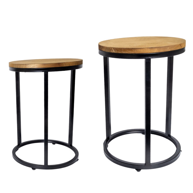 Support pour plante rustique en bois et métal / 2
