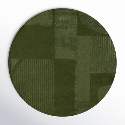 Mesmer Hand Tufted Wool, Viscose, Cotton Geometric Rug