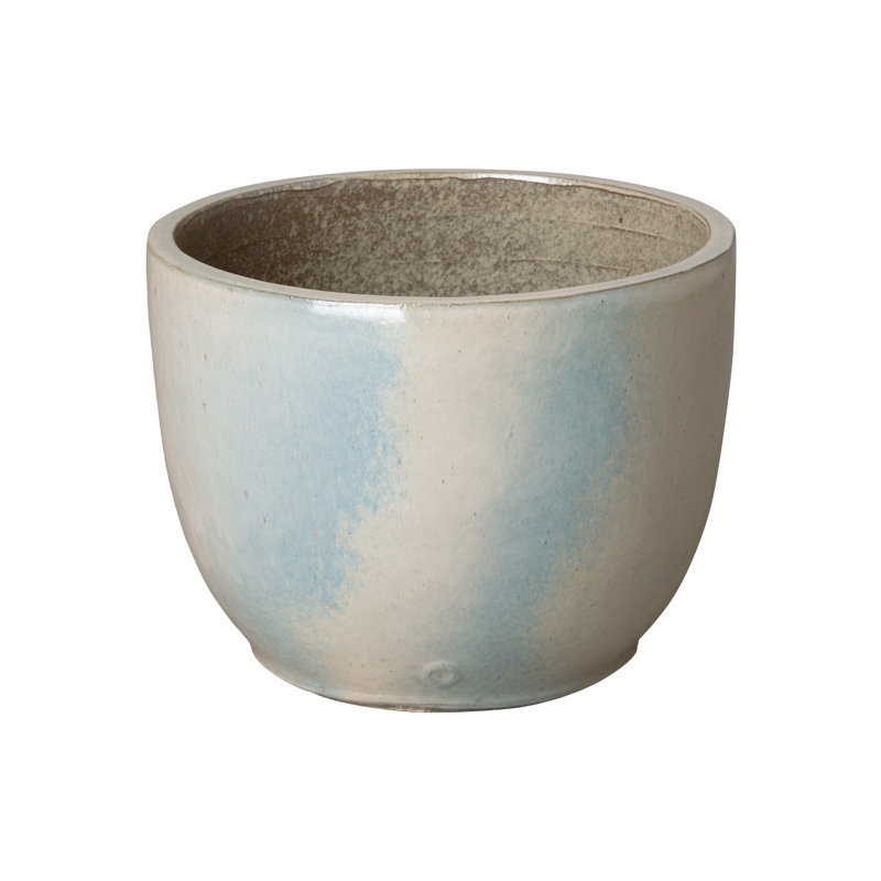 Handmade Ceramic Pot Planter, 14'' H x 18'' W x 18'' D