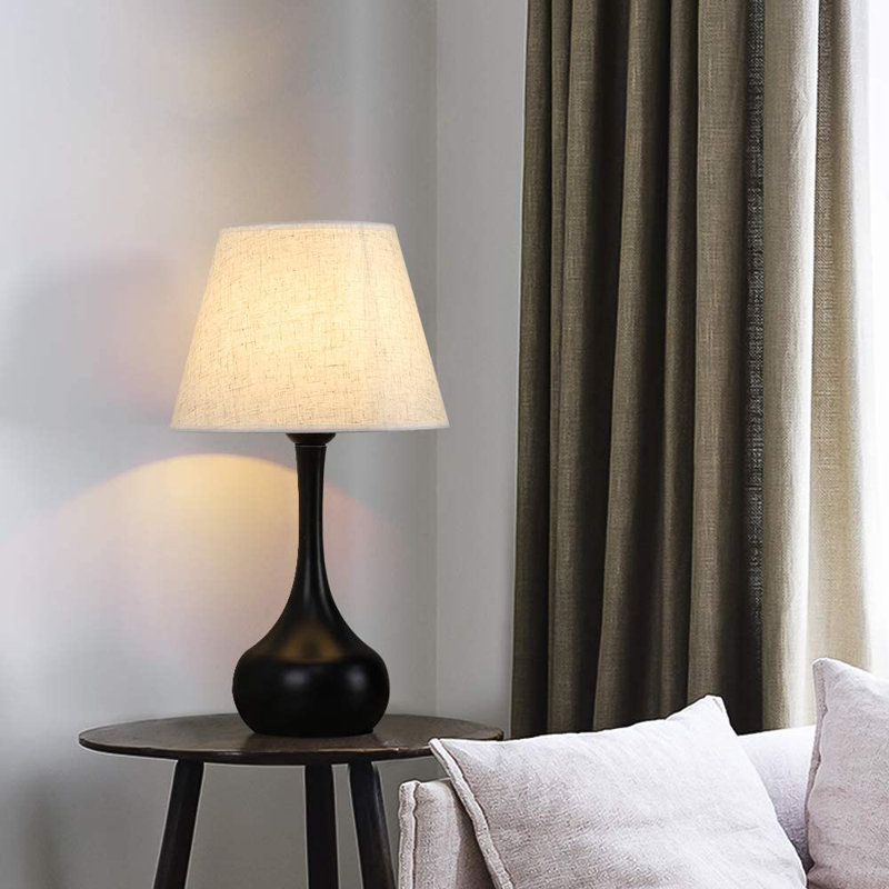 Metal Table Lamp, Black