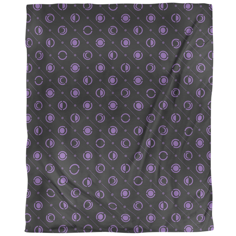 Housse de couette simple Moon phases, Housse de couette pour lit simple, Microfibre, Mauve clair
