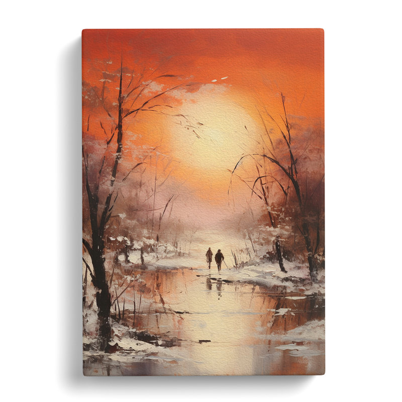 Winter Landscape Romanticism - No Frame Print, 60cm H x 40cm W x 3cm D