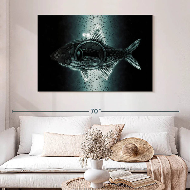Kelan Steampunk Bream, 26" H x 39" W