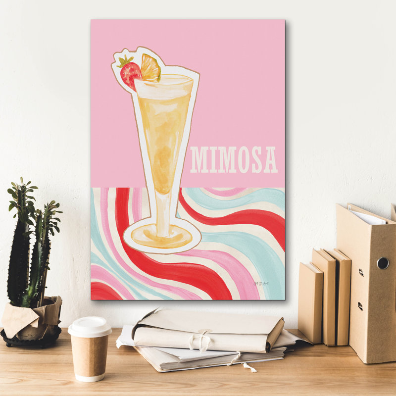 «Mimosa» par Yvette St. Amant, art mural sur toile, H 26 po x l 18 po x P 0,75 po
