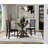 Classic Tan 47.25" Round Dining Table with Stable Cross Trestle Base-984078966