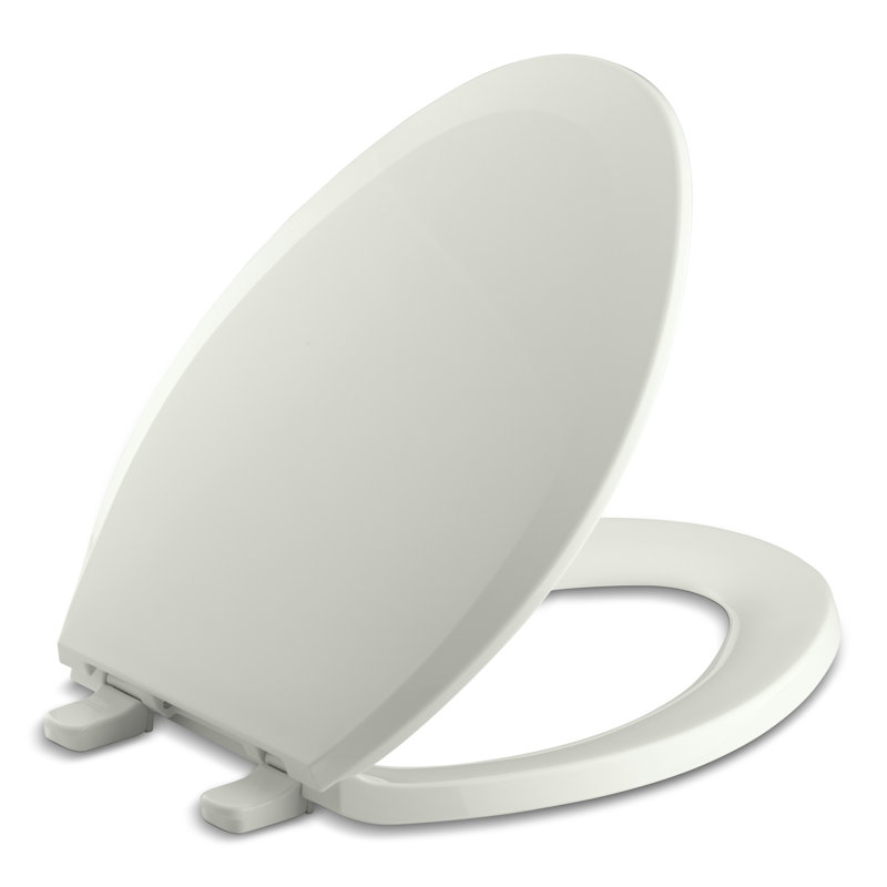 Lustra with Quick-Release Hinges Toilet Seat, Dune, Elongated