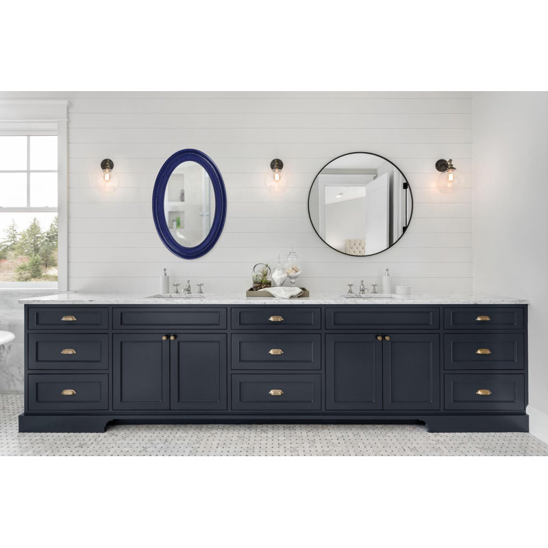 Miroir d'appoint Busey, Bleu marine