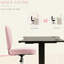 Chaise de bureau rose en forme de cœur, chaise pivotante réglable pour chambre à coucher et coiffeuse, style mignon et confortable-199724183