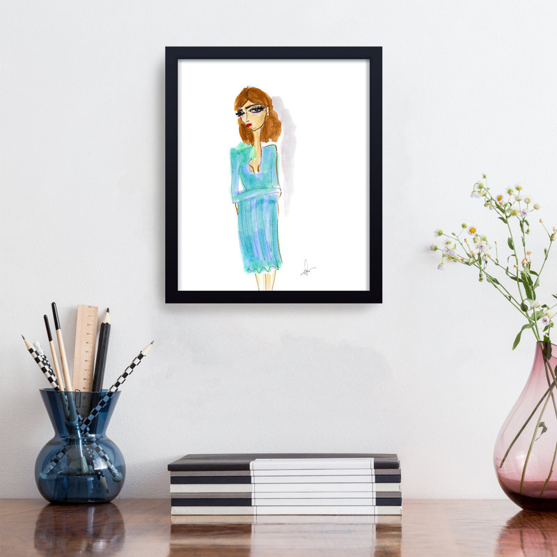 'The Actress' Framed Print Wall Art, 16" H x 12" W x 1" D