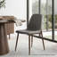Ensemble de salle à manger à piédestal moderne avec chaises rembourrées de 47 à 83 po Modern-132494049-132494050