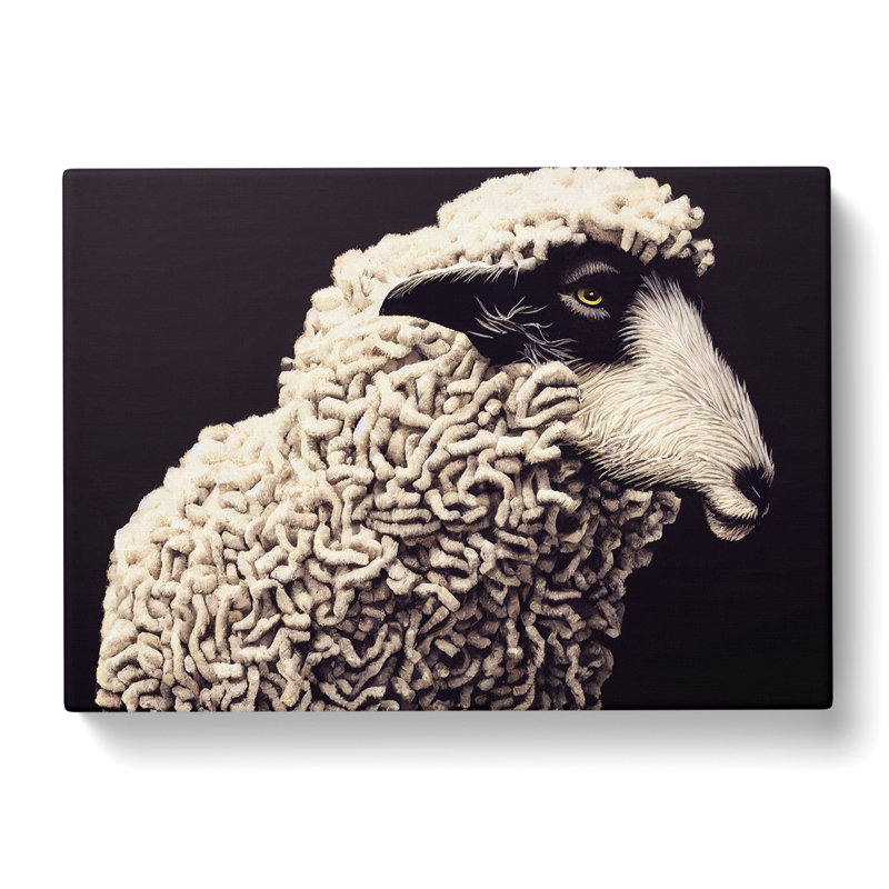 Modern Sheep - Wrapped Canvas, 50cm H x 76cm W x 3cm D