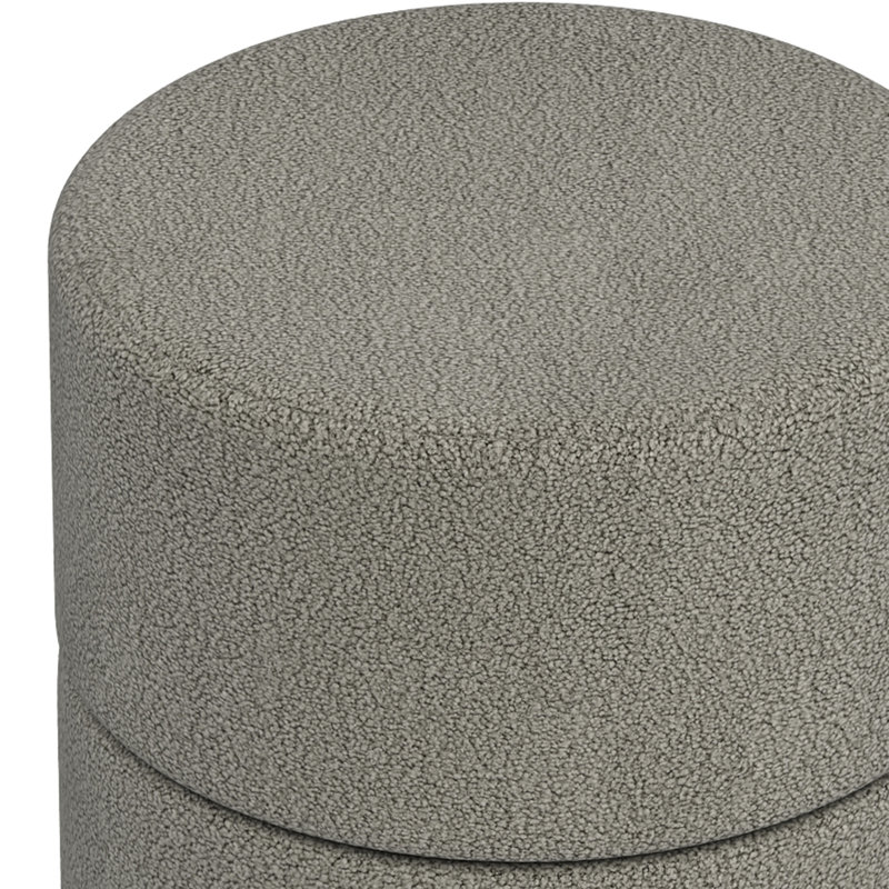Repose-pieds rond Modern, Gris chaleureux