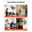 Ventilateur mural, ventilateur mural de 24 po, 3 vitesses, longue distance de circulation d'air, angle de rotation réglable, commande mécanique, puissant pour l'industrie, commercial, garage, atelier, gymnase, noir