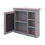 Armoire de rangement murale pour salle de bain, armoire murale moderne avec miroir, 3 tablettes ouvertes-1350425581