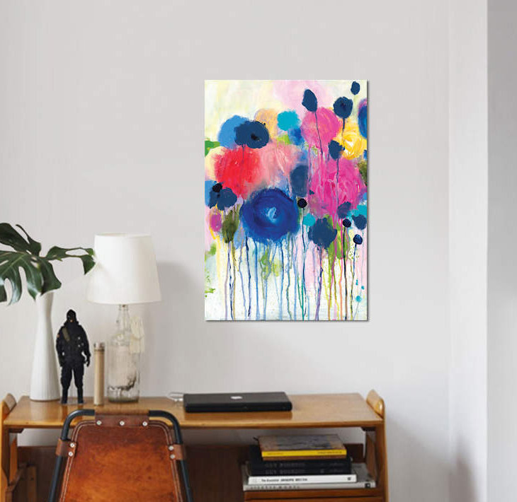 «Aimez Beaucoup», impression sur toile, H 40 po x l 26 po x P 1,5 po, Toile tendue, Pas de tapis