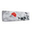 Montagne japonaise et oiseaux chanteurs sur toile-1848250537