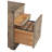 Arcadian 15.5'' Wide 3 -Drawer Mobile File Cabinet