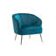 Fauteuil en velours large 31,5 po Liparit-536553811
