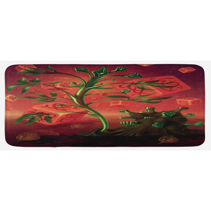Eclectic Polyester Kitchen Mat
