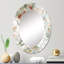 Miroir mural vert et orange Wildflowers II-556413372