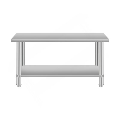 Table de préparation commerciale en acier inoxydable pour restaurant et maison