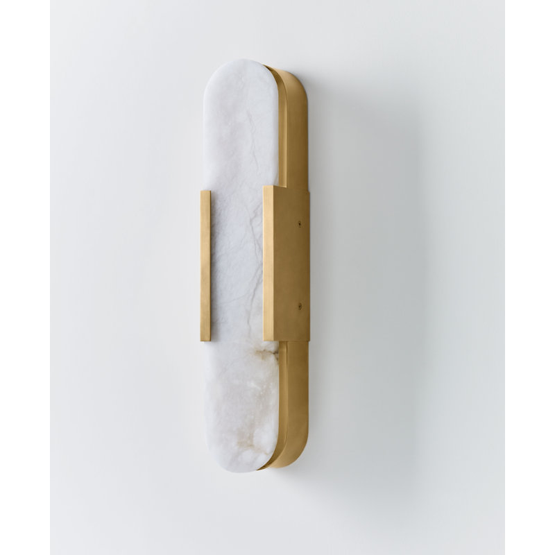 Kelly Wearstler Melange Elongated Sconce, Antique-Burnished Brass