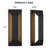 Modern Black Iron LED Outdoor Wall Sconce-528659456
