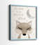 Goodnight Fox - reproduction encadrée de qualité supérieure - prête à être accrochée - aucun clou requis - aucun clou requis-108038045-108038046