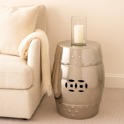 Friend Ceramic Accent Stool