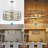 Large Retro Circular Chandelier