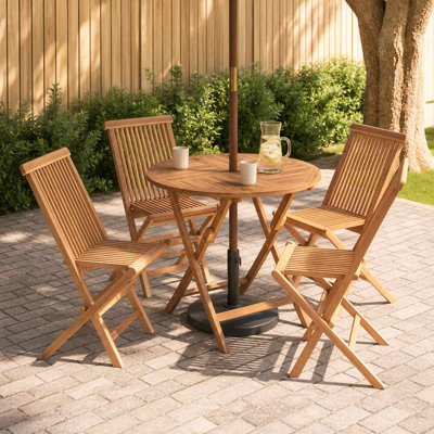 Solid Wood Patio Dining Set Table,