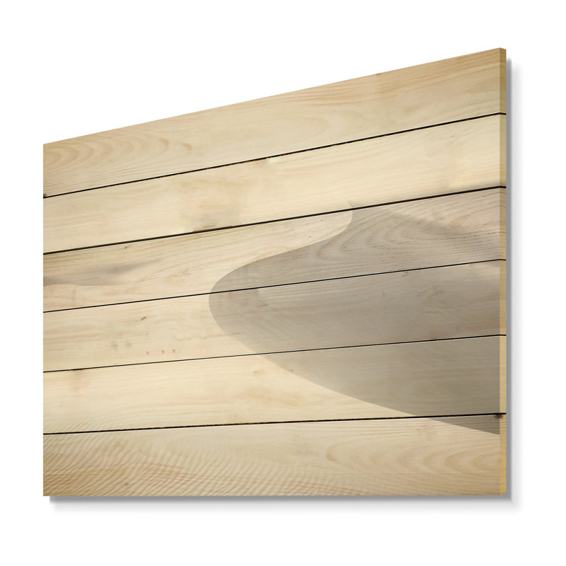 Sables du désert de rêves de sommeil - Minimalisme, art mural sur bois de pin naturel, H 30 po x l 40 po