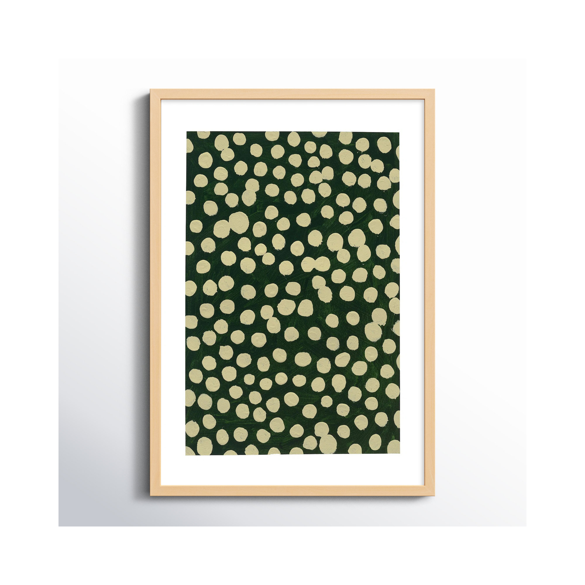 Lichen On Winter Green by Michela Sorrentino, Brown, 25" H x 17.5" W x 1.25" D