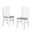 Chaise d'appoint en lattes noires Spina