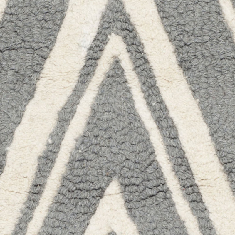 Ellicott Hand Tufted Wool Chevron Rug, Rectangle 4' x 6'