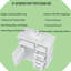 Meuble-lavabo sur pied 36 po avec lavabo en céramique encastré et armoire de rangement simple avec tiroirs, gris-vert-2044569273
