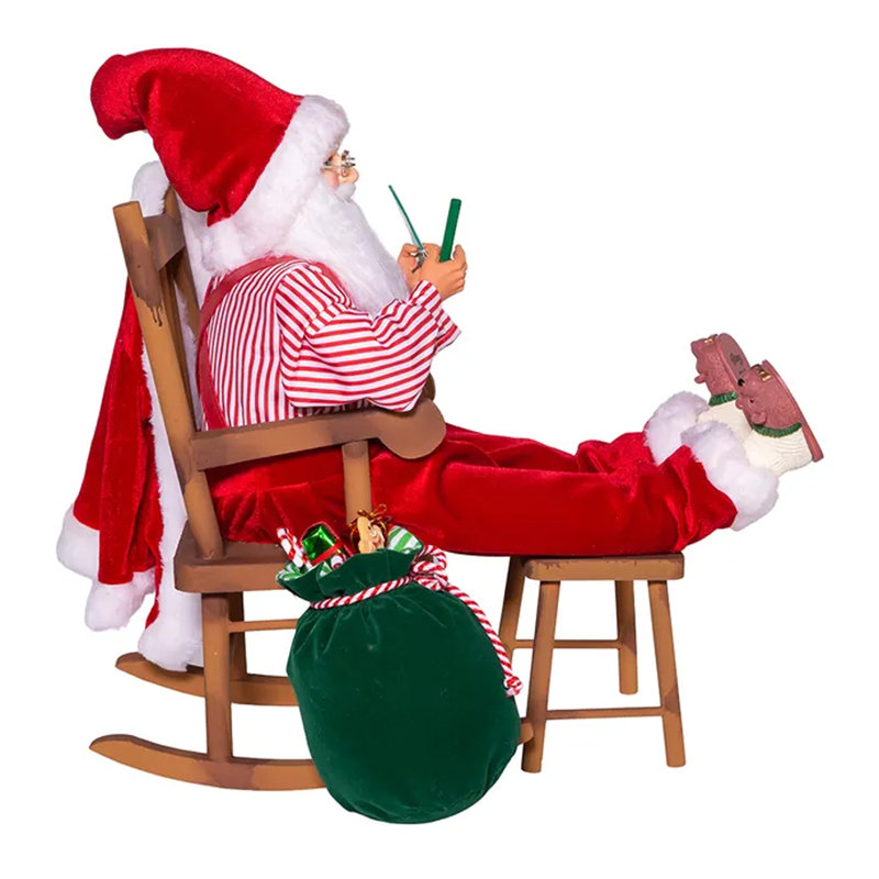 Kringle Klaus Sitting in Chair