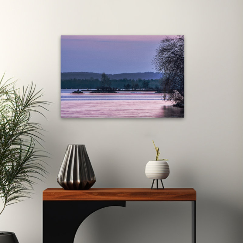 «Evening On The Bay», art abstrait, H 24 po x l 16 po