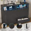 Commode 8 tiroirs 55 po de large avec rangement, DEL et station de charge-943281011-943281023