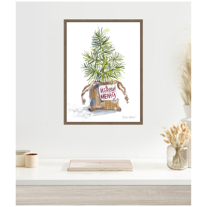 «Merry Seedling In Burlap» par Patricia Shaw, reproduction d'art sur toile encadrée