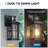 Motion Sensor Outdoor Light - Advanced Dusk To Dawn Exterior Lantern Fixtures Wall Sconce, Waterproof Porch Light Fixtures Wall Mount For Entryway Garage, Anti-Rust 100% Aluminum(Bulb Not Include)