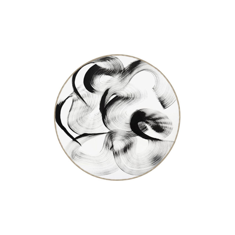 Tapis décoratif moderne lavable, Sous-tapis rectangulaire 2 pi 6 po x 4 pi 11 po