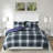 King/ King 3M Comforter With -Wicking Navy 2 Shams