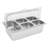 Stainless Steel Food Serving Container 5 Compartments With Lid, Spoons, Clamps, Water Bags