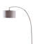 Élégante lampe sur pied en métal de 86 pouces de hauteur avec finition beige, pour les intérieurs modernes et classiques-173657768