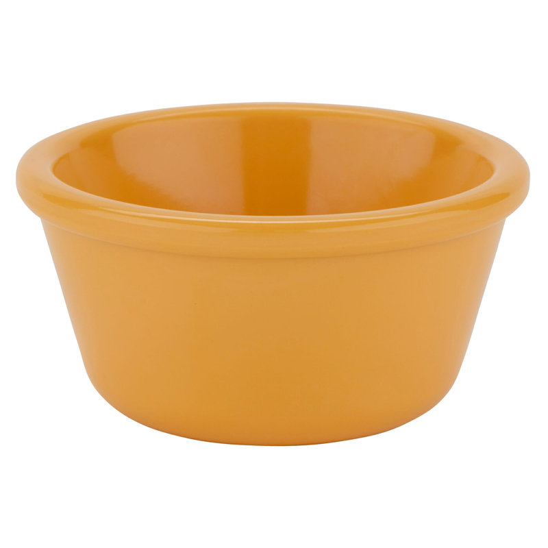 GET Plat de cuisson en mélamine et ramequin, Jaune