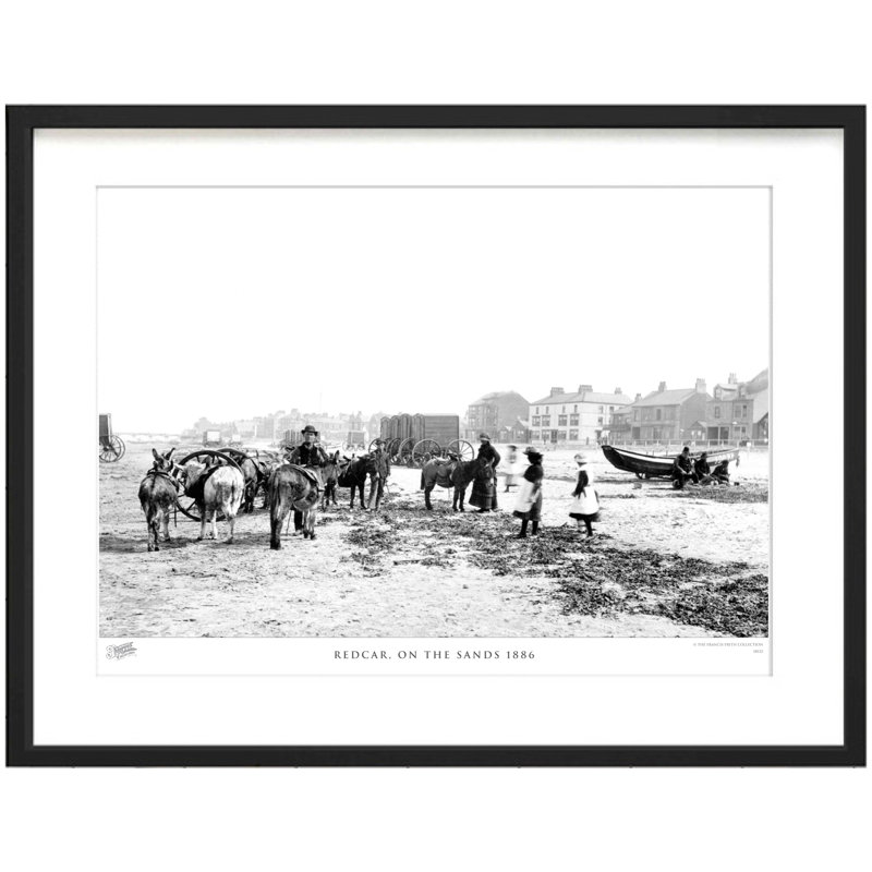Redcar, On The Sands 1886 - Single Picture Frame Print, 28cm H x 36cm W x 2.3cm D