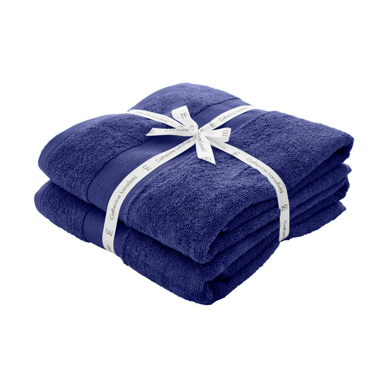Anti-Bacterial 100% Cotton Bath Sheets, Navy
