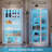 65" H 5-tier Display Cabinet, Antique Display Cabinet, Three-color Led Strip With Sensor-123049152