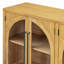Buffet 4 portes avec rangement et portes vitrées, armoire arquée avec tablettes réglables pour la cuisine, la salle à manger et le salon-1243218247-1243218248